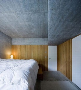 Concrete and Wood Panelling